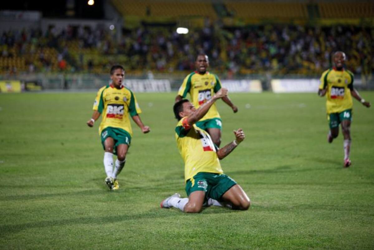 Humberto Mendoza marcó el segundo gol de Real Cartagena. AROLDO MESTRE - EL UNIVERSAL
