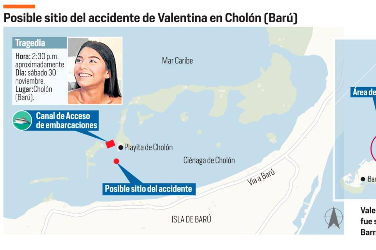 “Valentina usaba un flotador cuando el yate la impactó”