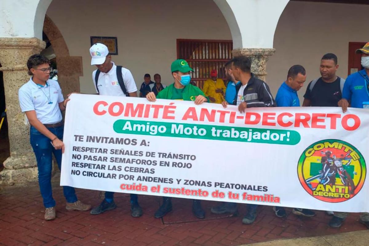 Video: protestas de motociclistas: Comité realiza plantón en la Alcaldía