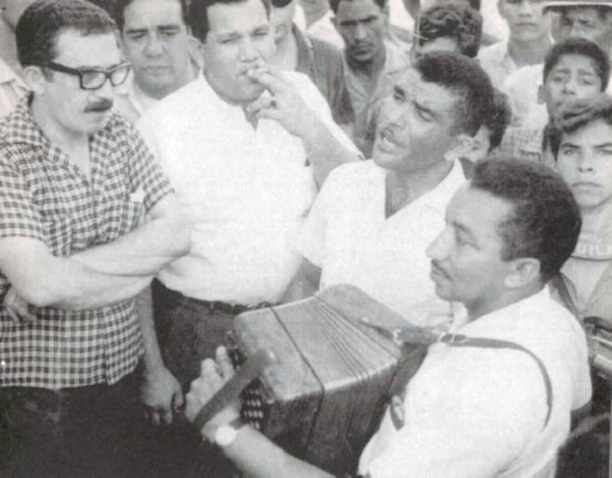 Armando Zabaleta, en compañía de García Márquez y Ramón Vargas, en Valledupar, finales de los sesenta.