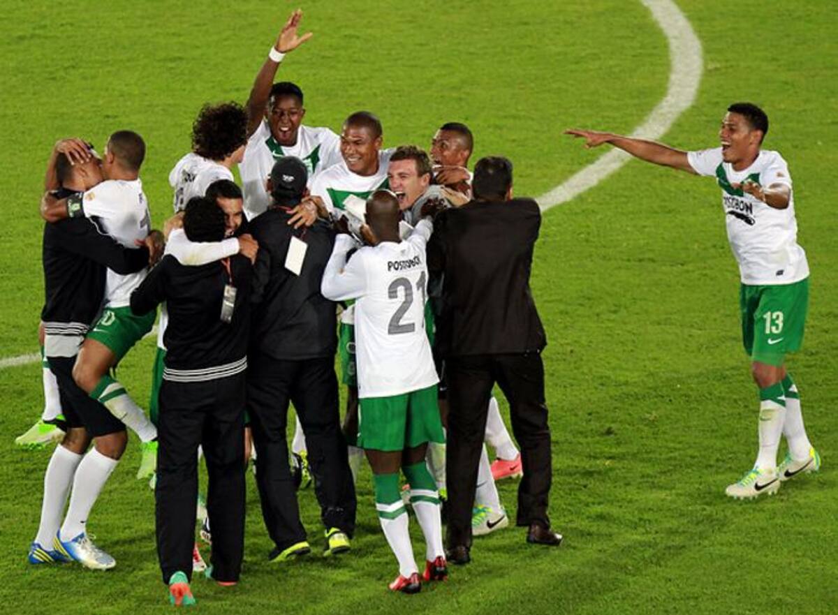 El verde de Antioquia rompió con todos los pronóstivos y venció al favorito Santa Fe en el estadio El Campín. COLPRENSA