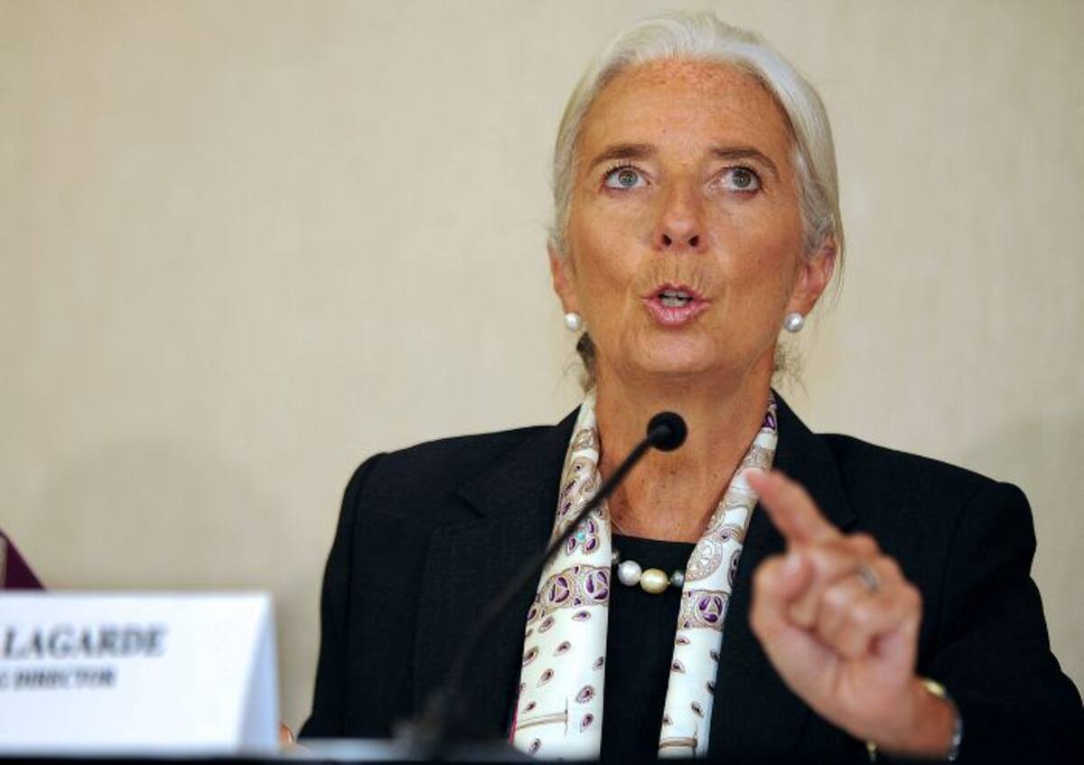Christine Lagarde, directora gerente del Fondo Monetario Internacional (FMI). AFP TONY KARUMBA