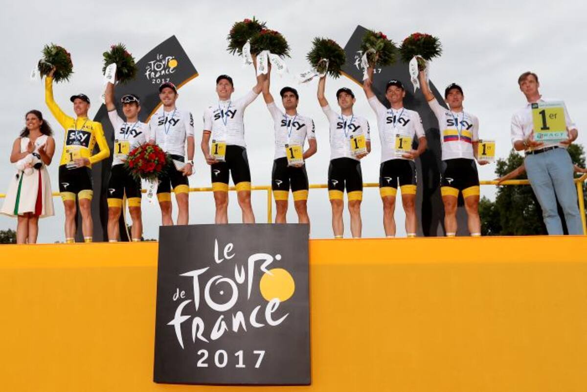 Sky se llevó gran parte de las ganancias del Tour. EFE