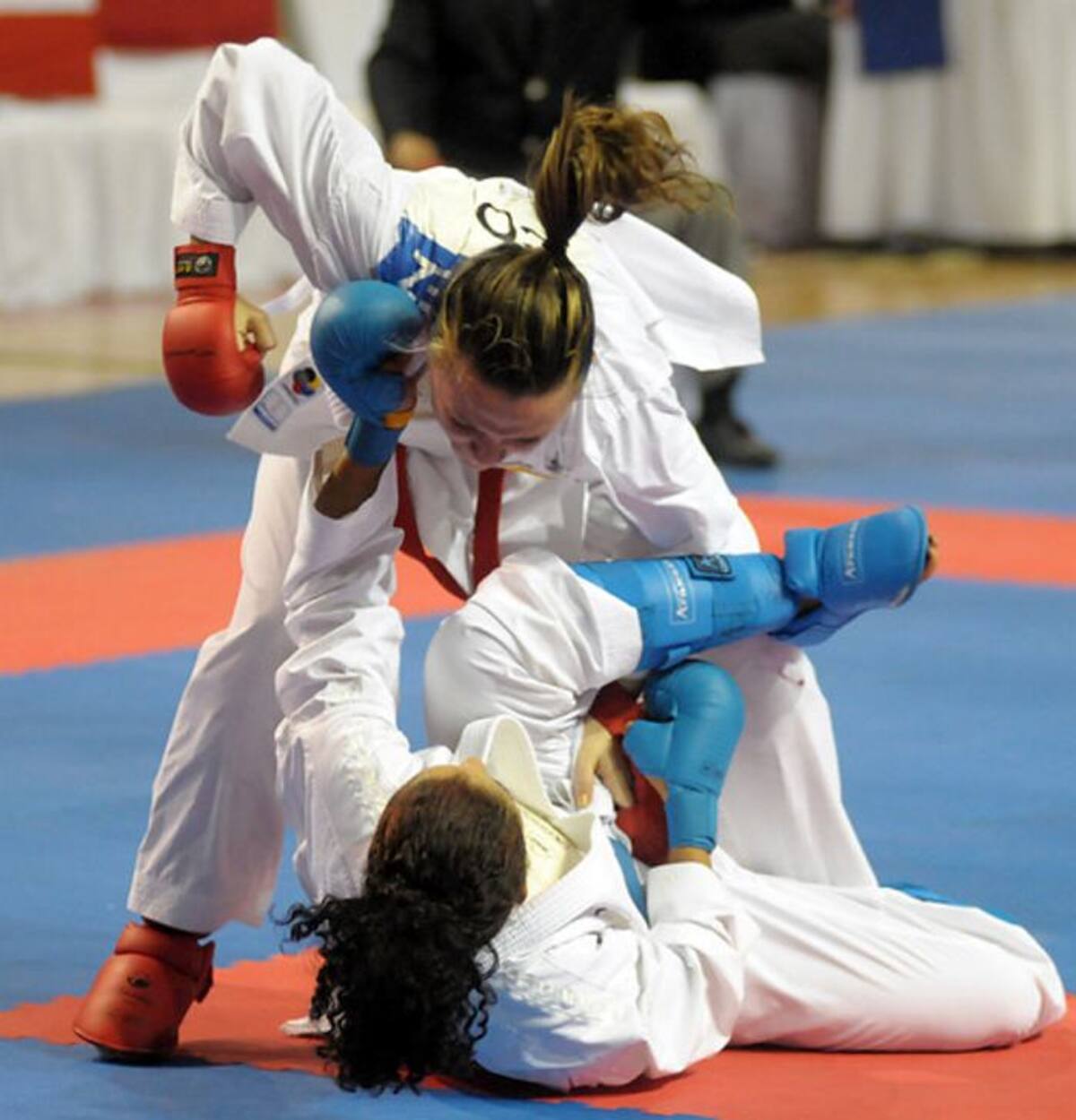 La karateca colombiana Lina Marcela Gómez Álzate ganó medalla de oro en la categoría 61 kilos kumite femenino de los Juego Mundiales Cali 2013 COLPRENSA