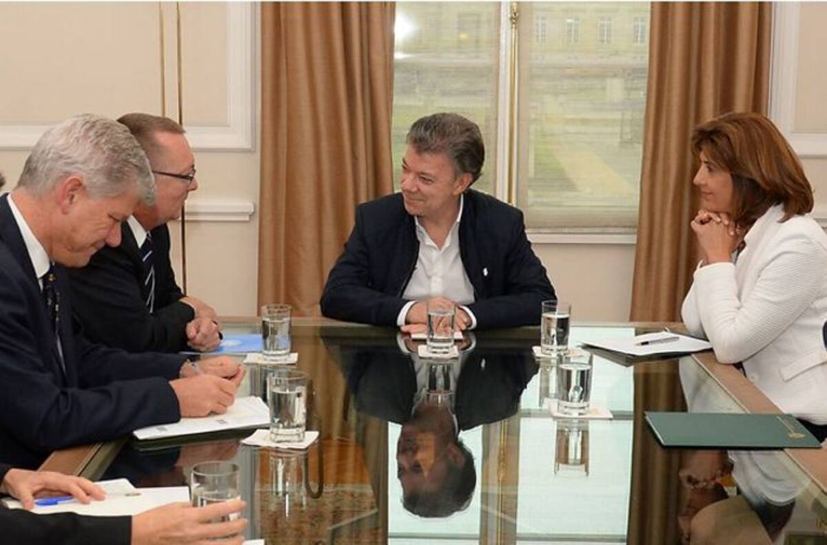 En la Casa de Nariño se llevó a cabo un encuentro a puerta cerrada entre Juan Manuel Santos y Jeffrey Feltman. Colprensa