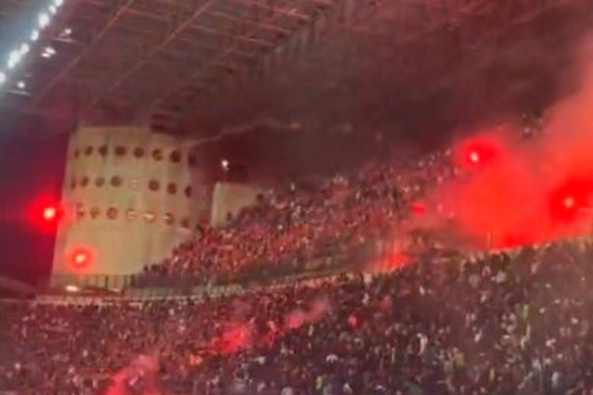 Problema global: hinchas de Benfica lanzaron bengalas a los del Inter