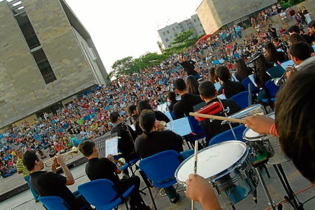Música en la plaza Parque Cultural del Caribe