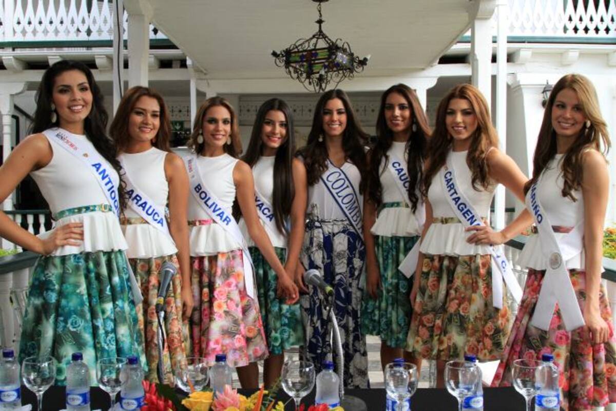 Las representantes de Antioquia, Arauca, Bolívar, Boyacá, Colombia, Cauca, Cartagena y Nariño, Maruja Parra /El Universal