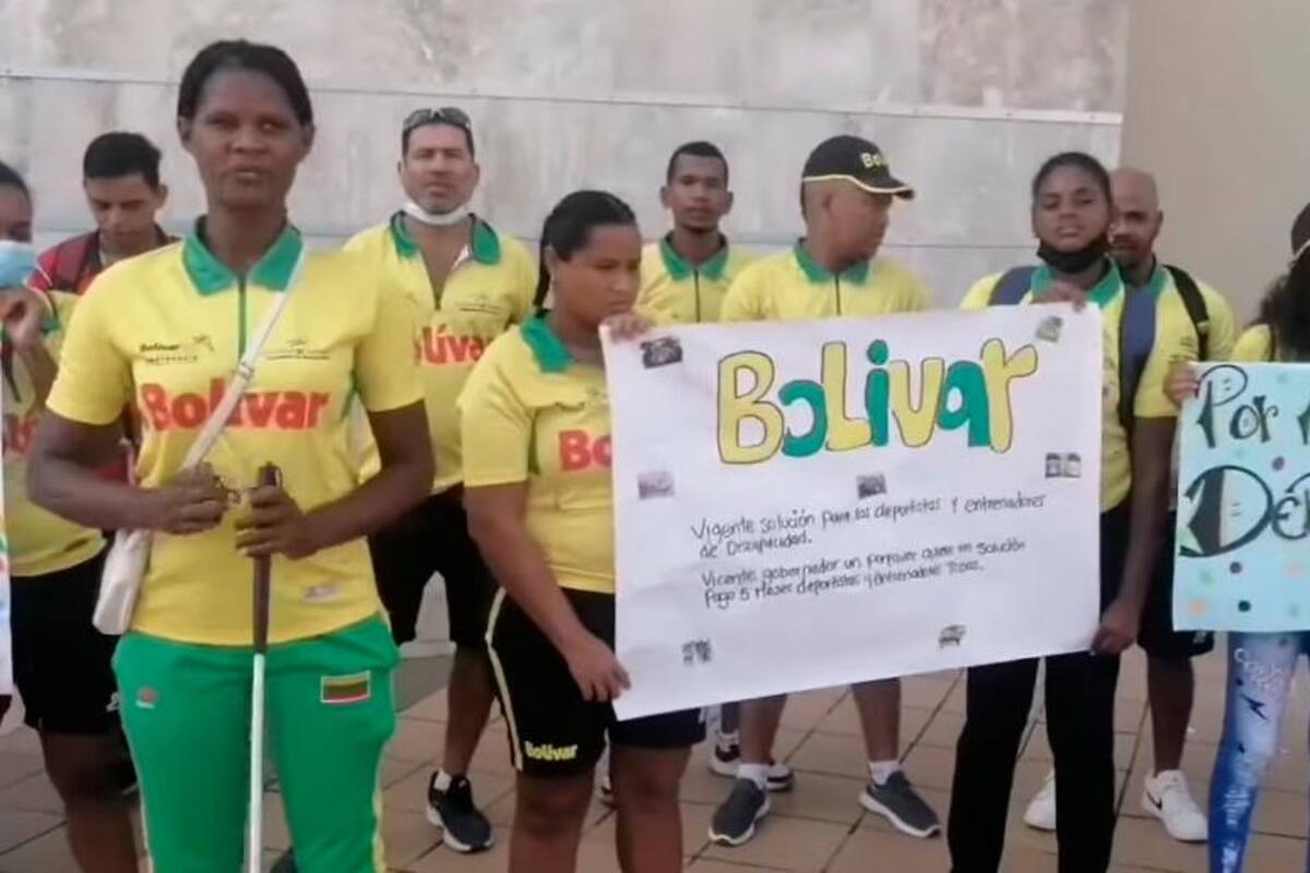 Deportistas discapacitados de Bolívar reclaman pago de salarios