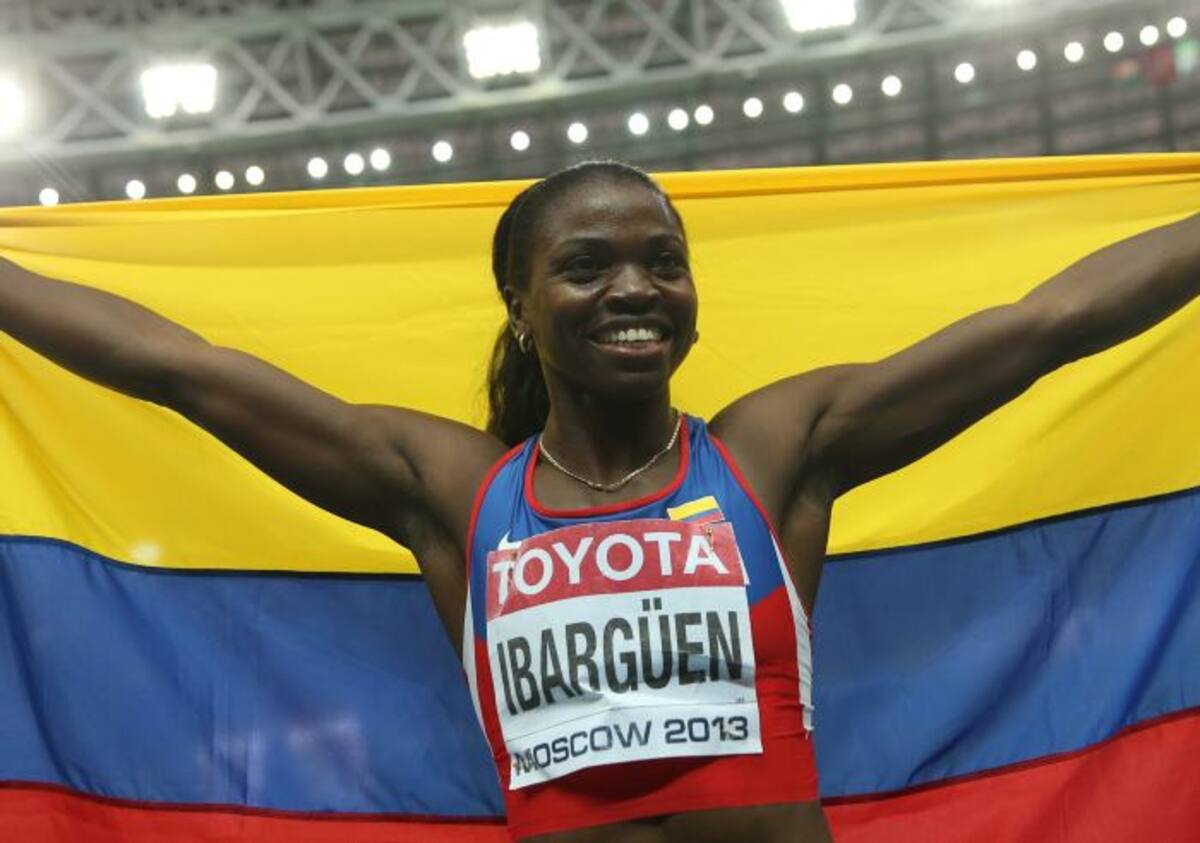 Ibargüen consiguió la primera medalla de oro para Colombia en un Mundial de Atletismo. AFP