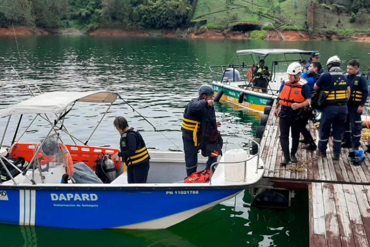 Continúa búsqueda de joven desaparecida en la represa de Guatapé
