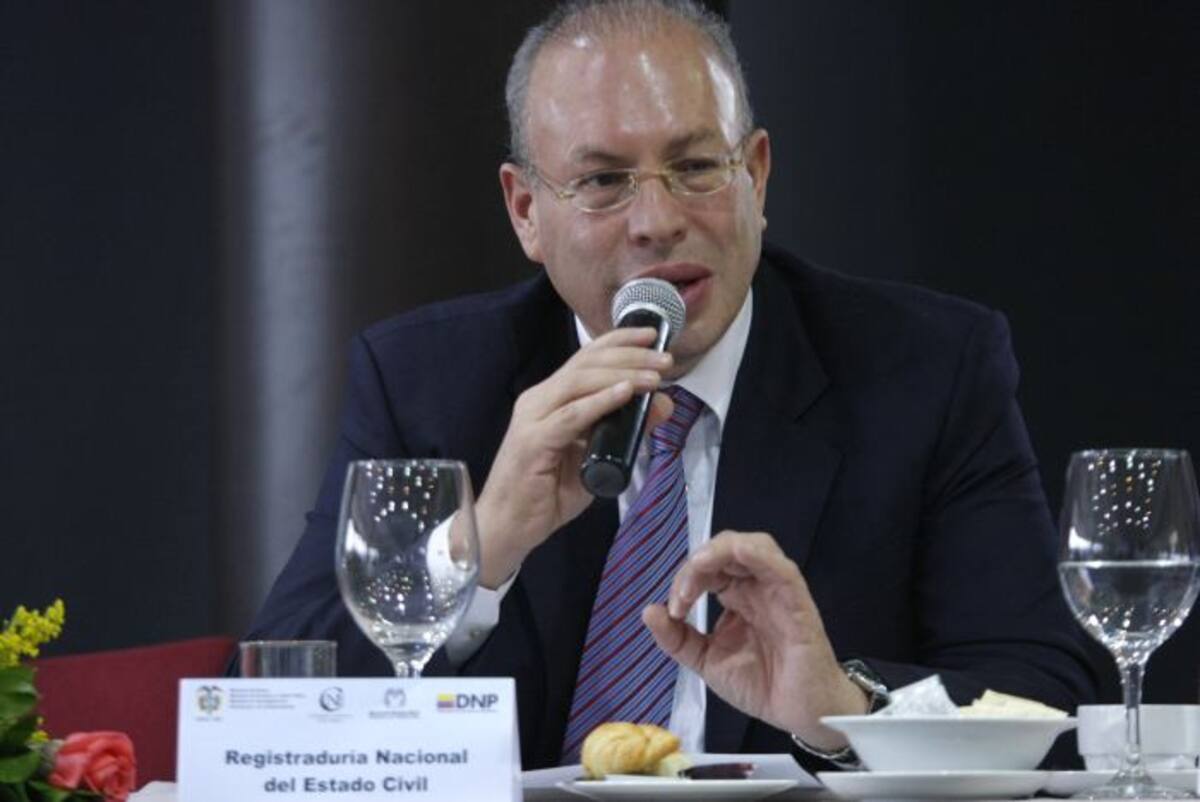 Carlos Ariel Sánchez, Registrador Nacional del Estado Civil. Colprensa