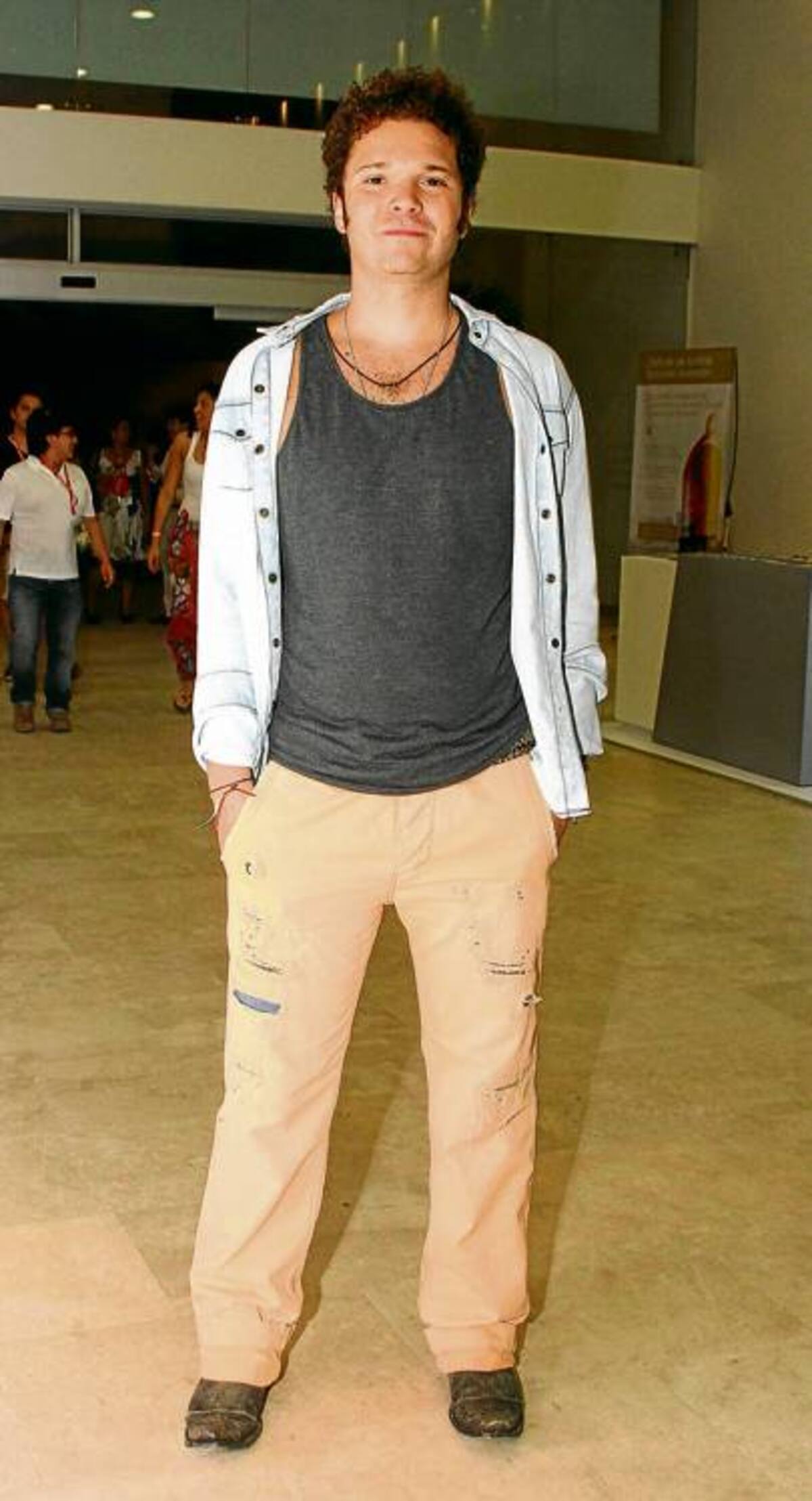 El cantante Andrés Caba.