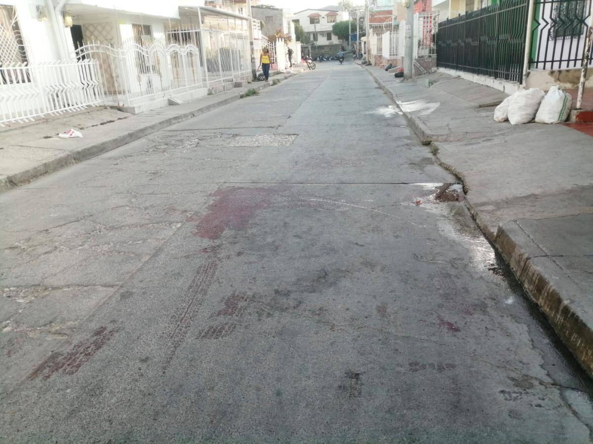 Calle del barrio Bruselas donde asesinaron a Deiker Alberto Lozada Callejo.