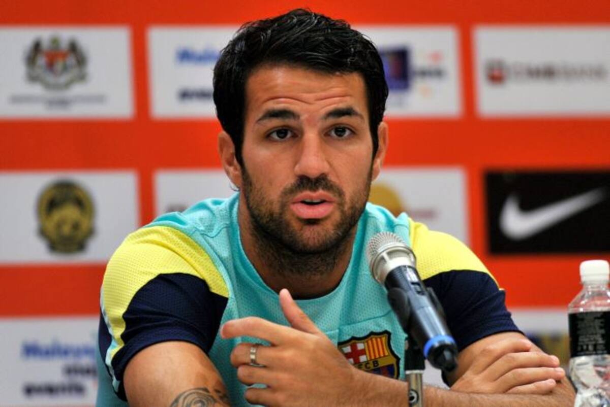 Cesc Fábregas, Jugador del Barcelona. AFP Najjua Zulkefli