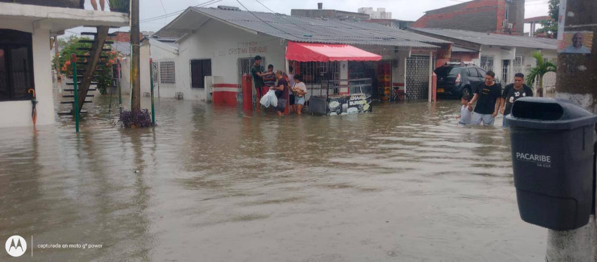 Inundación en Villa Rosita.