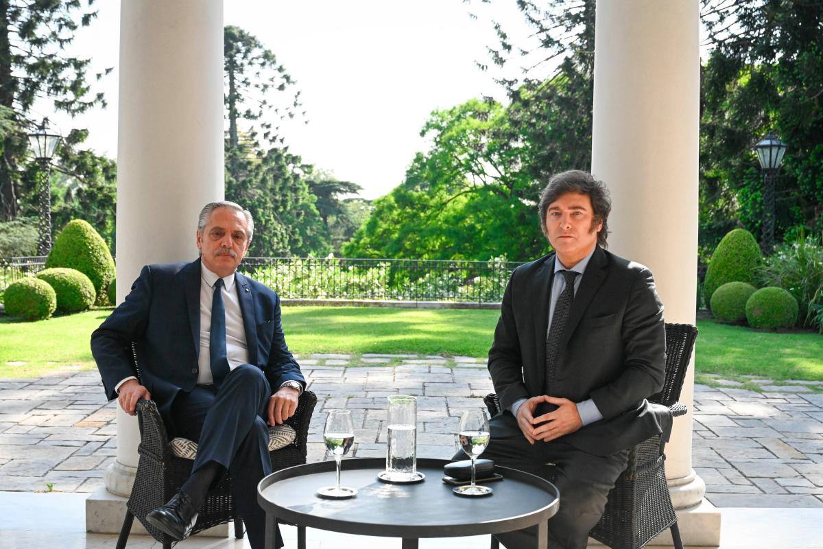 Así fue la reunión entre Javier Milei y Alberto Fernández
