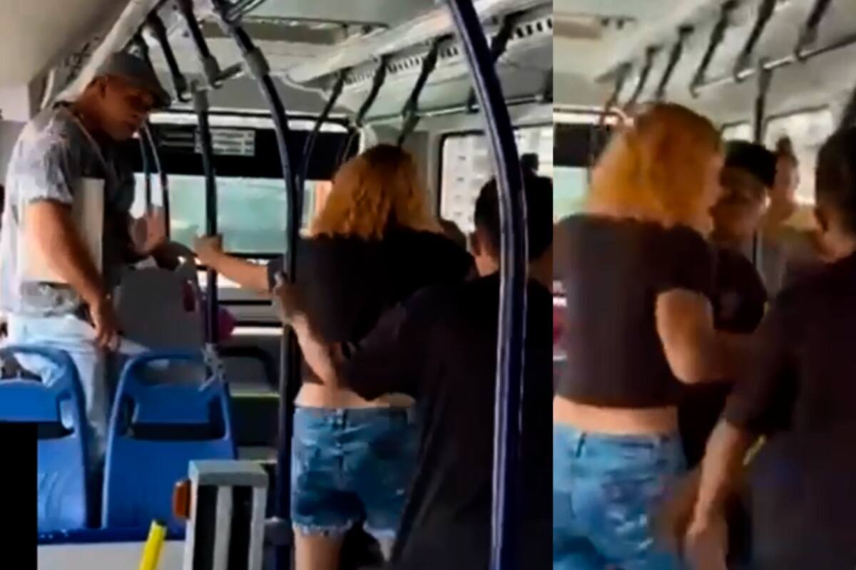 Video: Fuerte riña entre vigilante y extranjero en estación de Transcaribe