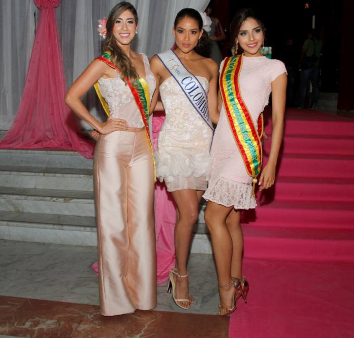 Señorita Bolivar Laura Barbosa; señorita Colombia Jealisse Andrea Tovar y Cartagena, Laura González Ospina. ARCHIVO