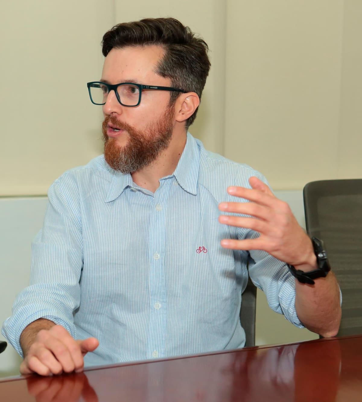 David Pérez-Reyna, profesor de la Universidad de los Andes, en entrevista para El Universal. // Cortesía