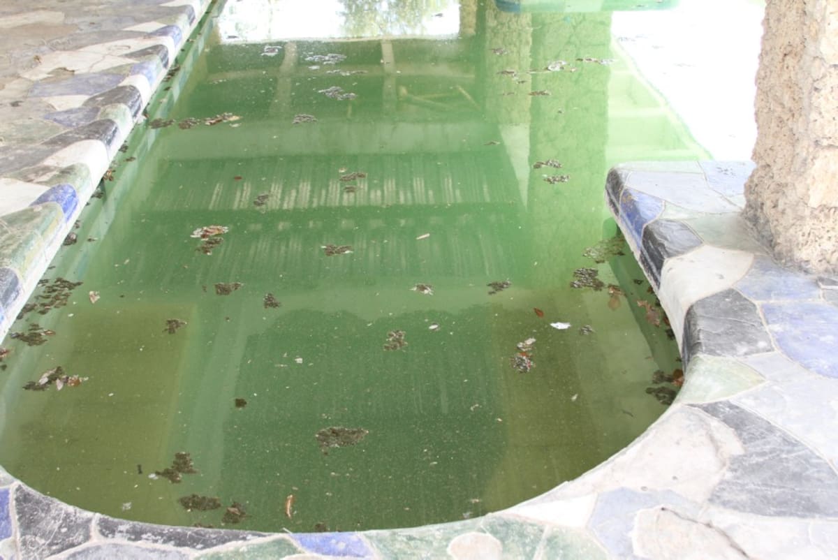 La piscina inutilizable de la finca "La Envidia". Victor Hugo Mora Mendoza
