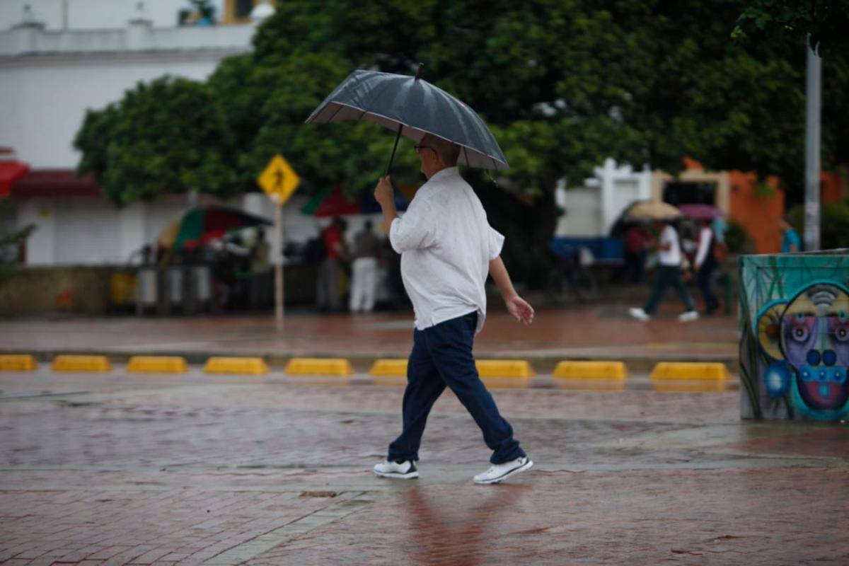 Cartagena amaneció bajo lluvia este martes 17 de septiembre