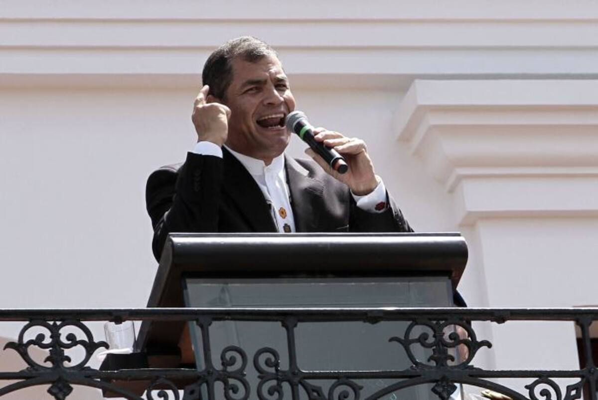 Rafael Correa, mandatario ecuatoriano. AFP JUAN CEVALLOS