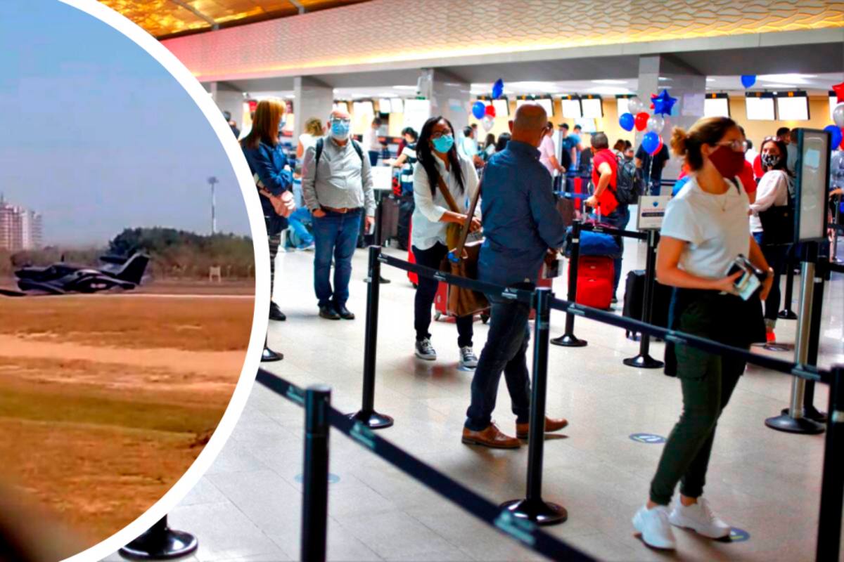 17 vuelos afectados tras cierre de aeropuerto por emergencia de avioneta