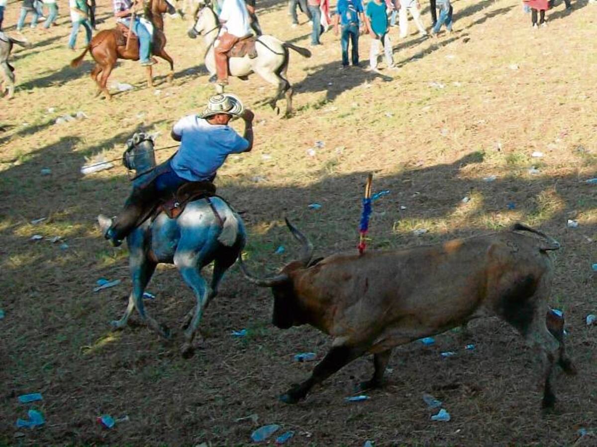 La banderilla a caballo fue una de las faenas que más se vivió en las corralejas de Buenavista. FOTOS: GERMÁN MADERA/EL UNIVERSAL
