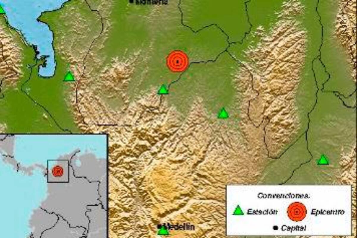 Fuerte temblor con epicentro en Córdoba sacude parte de Colombia