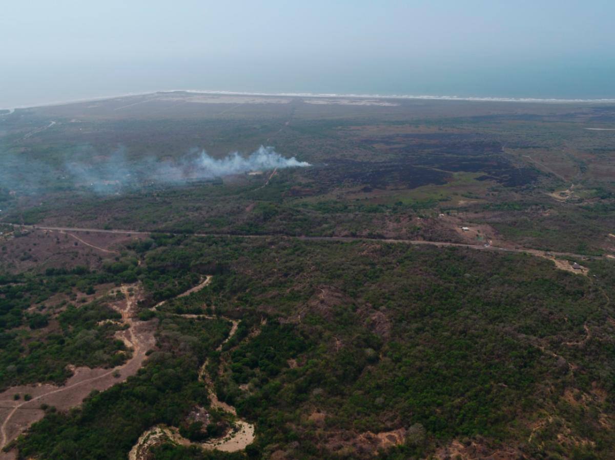 La Oficina Asesora para Gestión del Riesgo de Desastre (OAGRD) encontró un punto sospechoso en un sobrevuelo con drone. //CORTESÍA