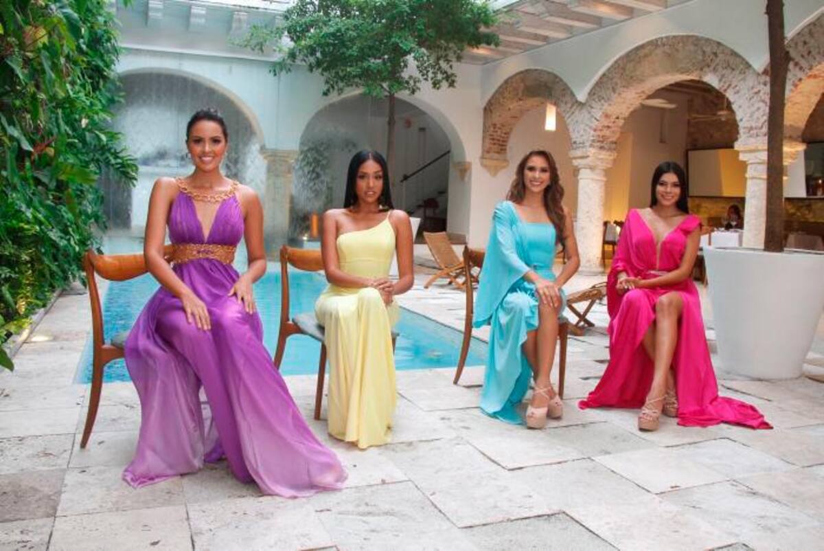 Las aspirantes a Señorita Cartagena. FOTO: LUIS HERRÁN.