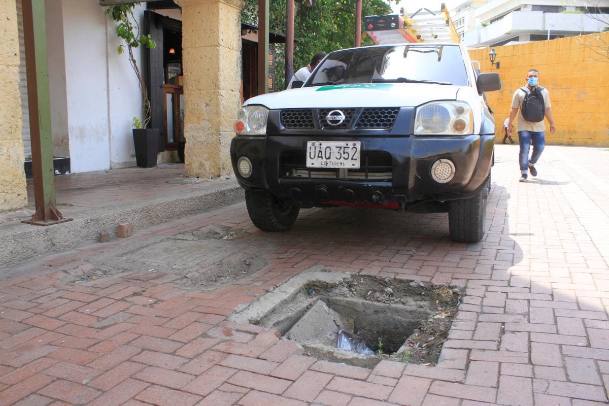 ¡Atención! Más de 50 huecos en el Centro de Cartagena