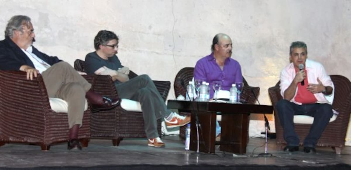 Manuel Gutiérrez, David Trueba, Fernando Gaitán y Senel Paz. FOTO MARUJA PARRA-EL UNIVERSAL