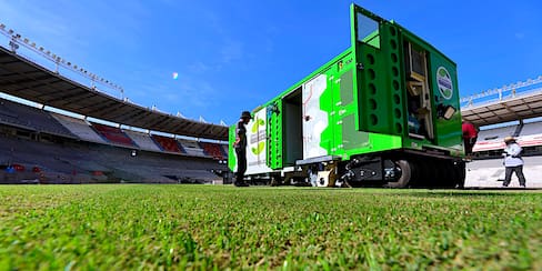 Inició la hibridación del nuevo césped del Estadio Metropolitano Roberto Meléndez