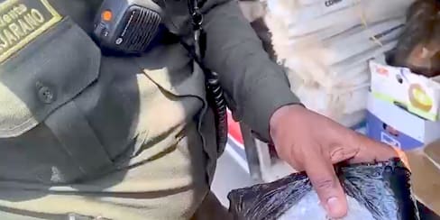 Policía incautó 6 mil dosis de marihuana ocultas en un parlante de sonido