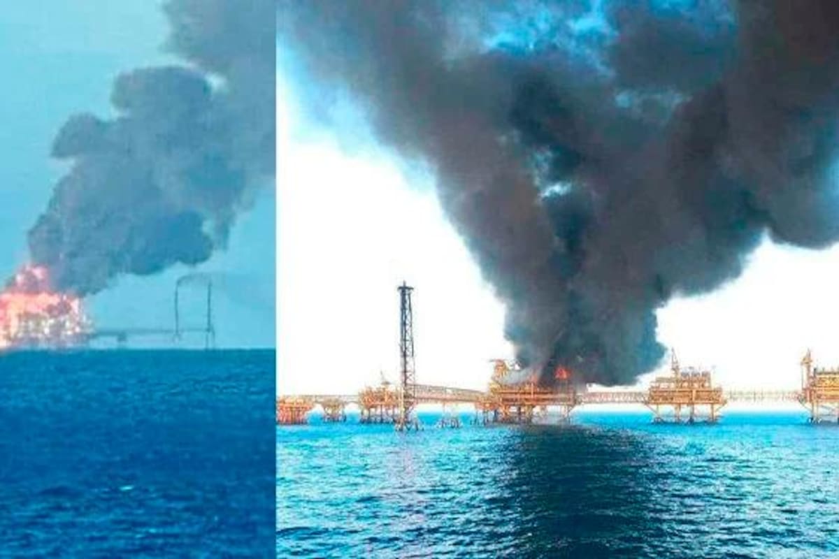 Un muerto y 9 heridos deja incendio en una plataforma de Pemex