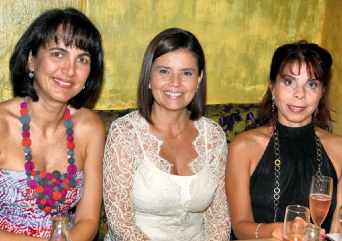 Patricia de Gedeón, Lucy Padaui y Leyla Chaljub.