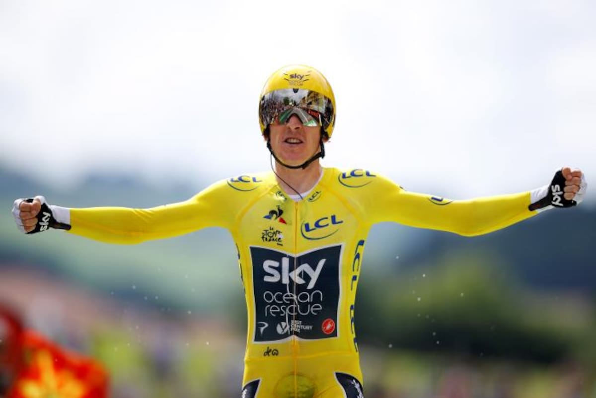 Geraint Thomas asegura su primer título en el Tour de Francia. EFE KIM LUDBROOK