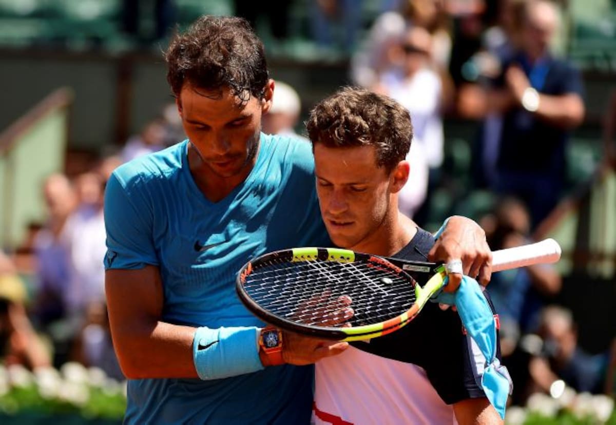 Rafael Nadal se impuso al argentino Diego Schwartzman y está en semifinales de Roland Garros. EFE CAROLINE BLUMBERG