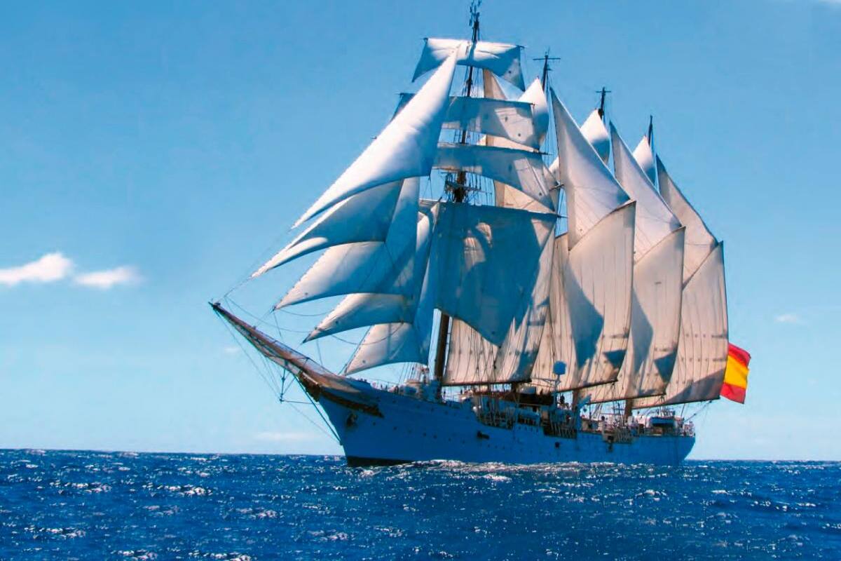 El buque ‘Juan Sebastián Elcano’ de España ya está en Cartagena