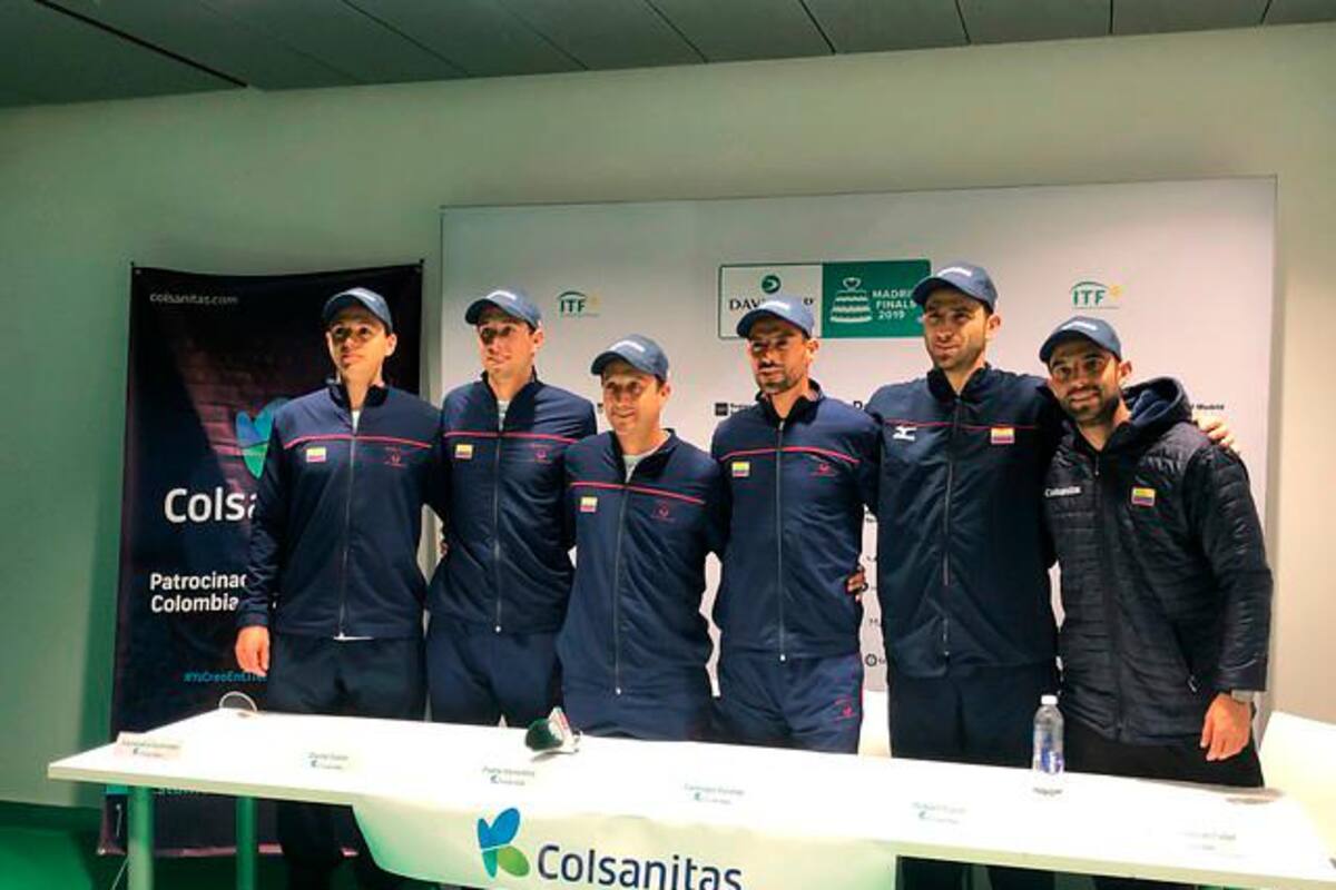 Definidos los cinco tenistas colombianos que jugarán la Copa Davis ante Argentina