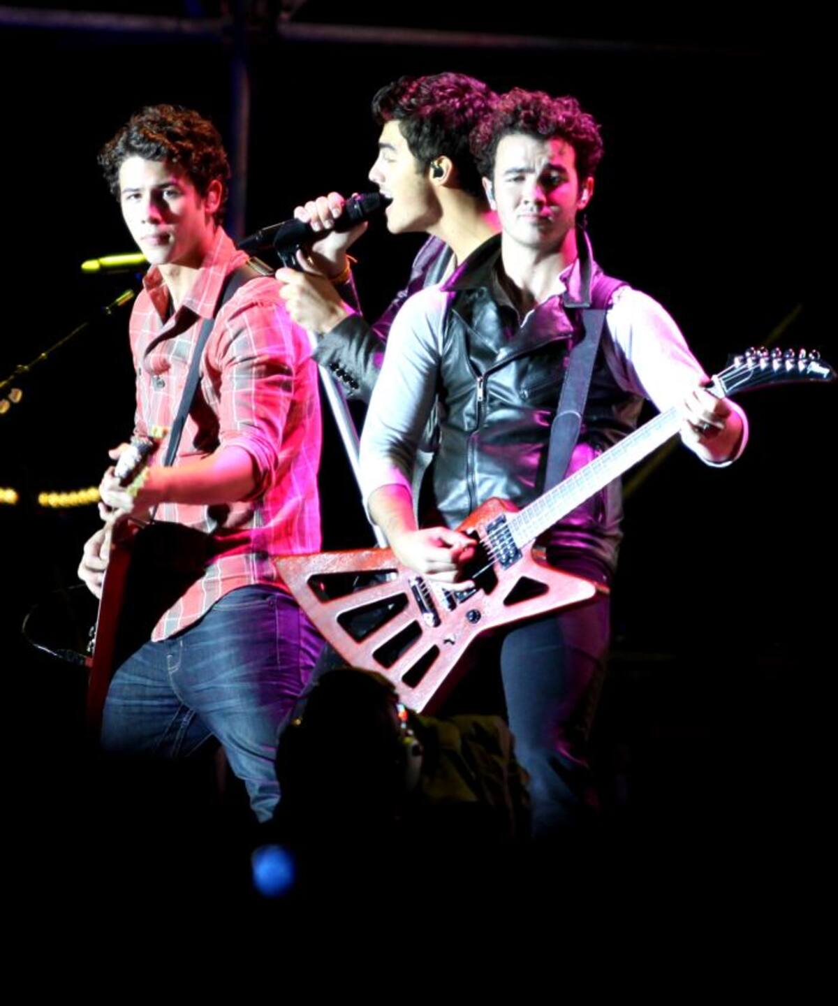 Los Jonas Brothers: Nick, Joe y Kevin Jonas. COLPRENSA