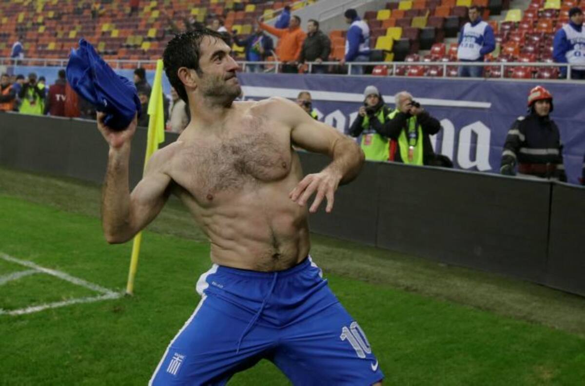 Grecia clasificó al mundial de Brasil 2014. AFP DANIEL MIHAILESCU