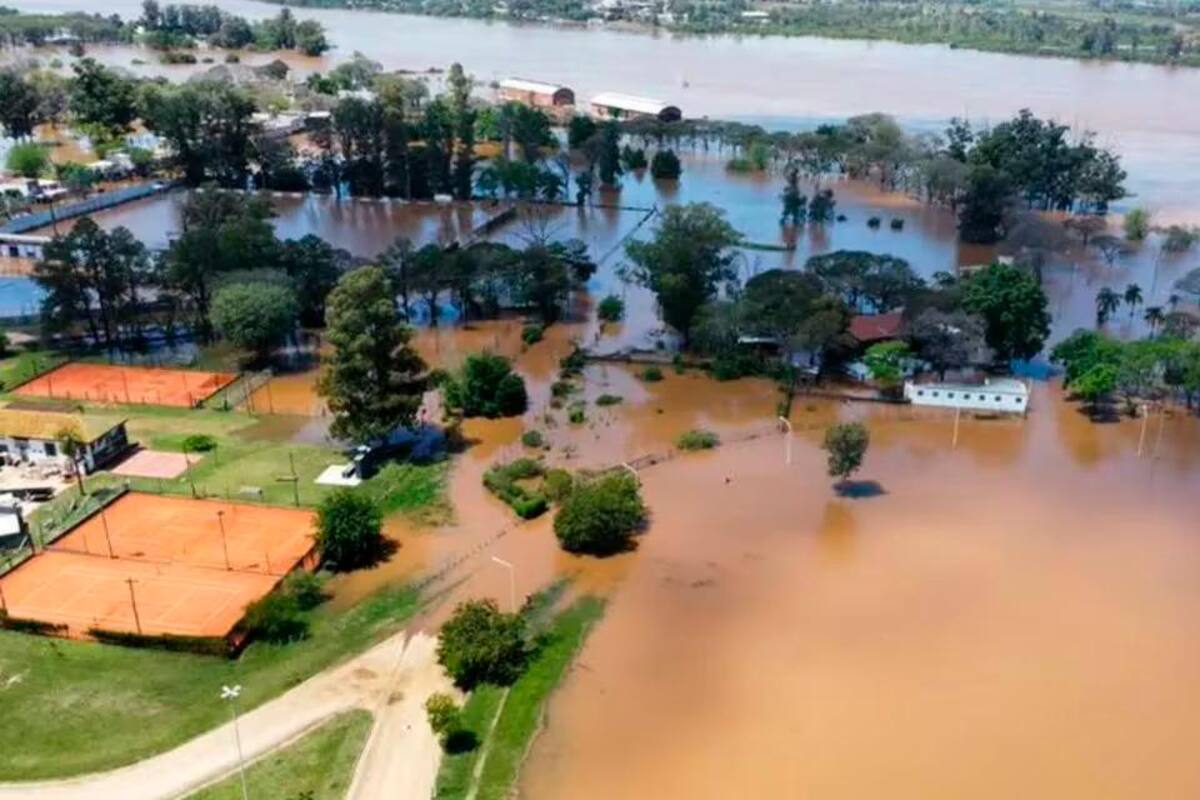 Las inundaciones en Brasil impactan en Argentina: más de 560 evacuados