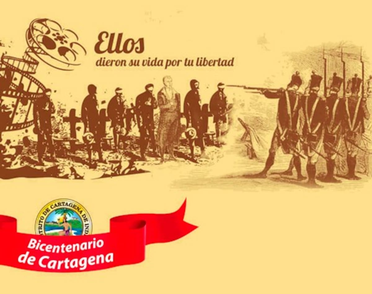 Afiche del Bicentenario de Independencia de Cartagena. CORTESIA