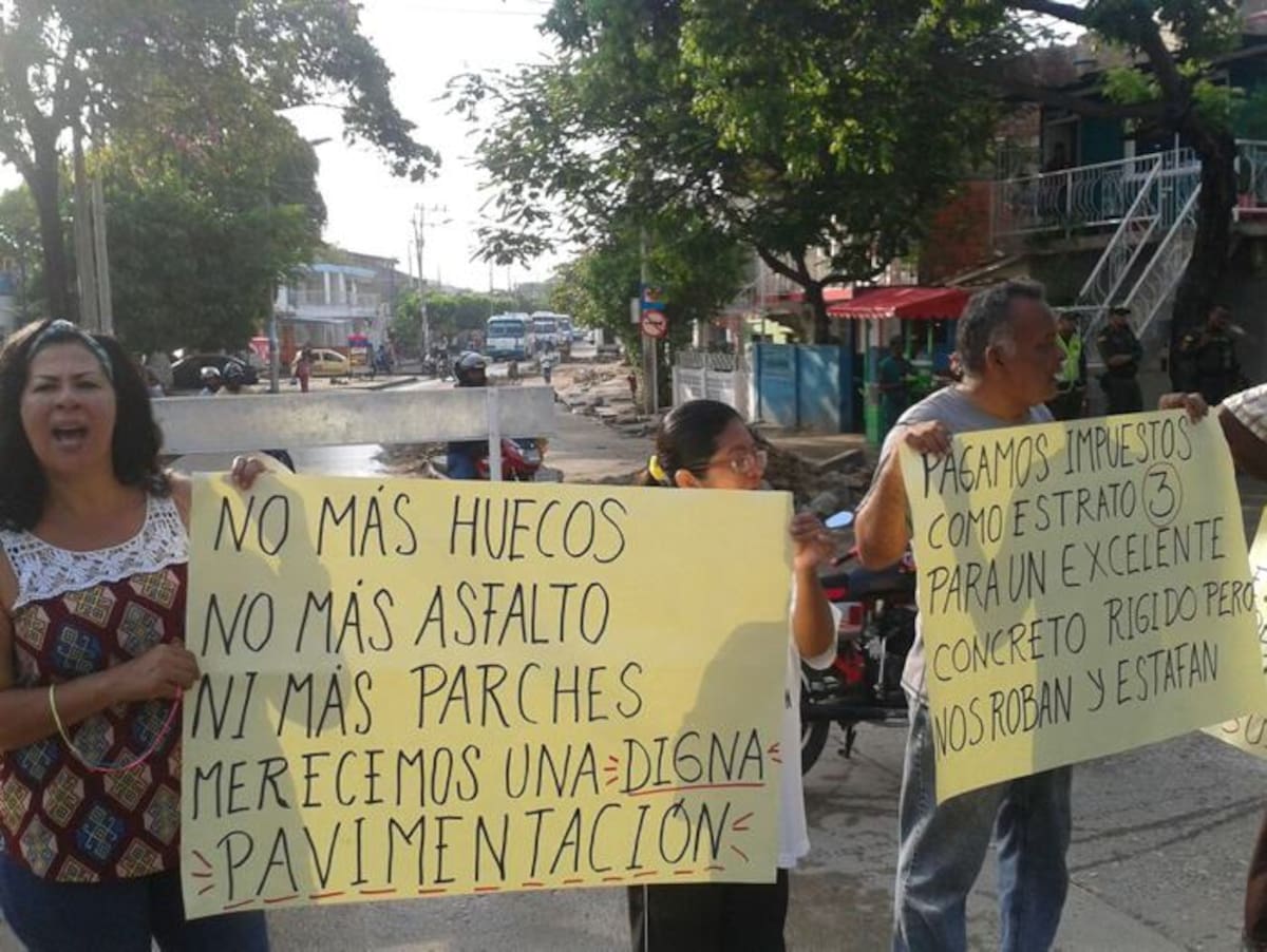 Los residentes señalan que el mal estado de la vía genera accidentes de tránsito que la mayoría de veces terminan en tragedia. Zenia Valdelamar/El Universal