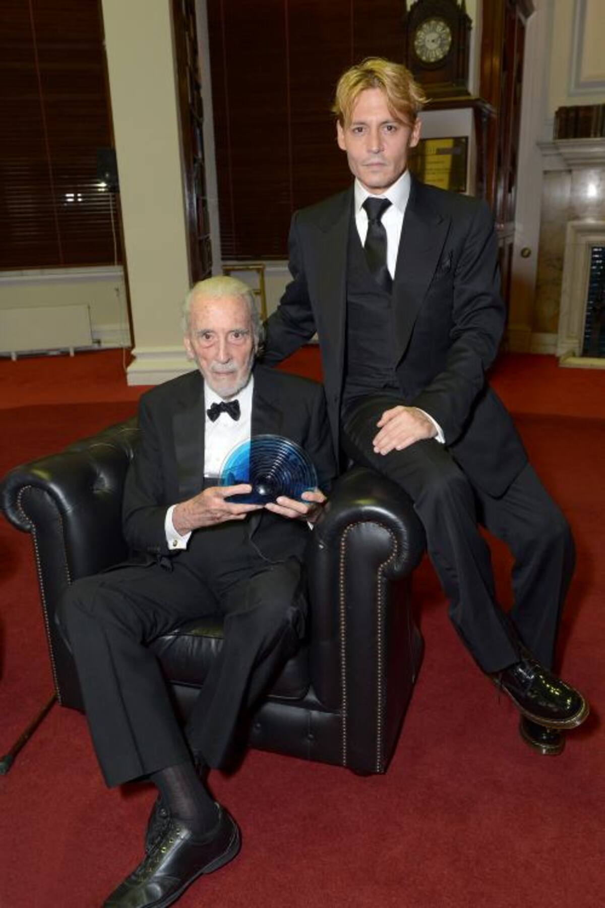 Johnny Depp y Christopher Lee. AP Jon Furniss