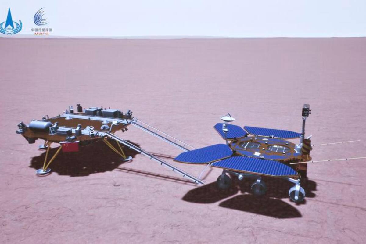 Sonda rodante china circula por la superficie de Marte