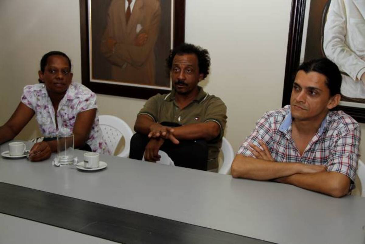 Los teatreros Beatriz Medrano, Rogelio Franco, y William Hurtado. MARUJA PARRA - EL UNIVERSAL